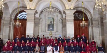 In a Gujarat first, TransStadia receives Rashtriya Khel Protsahan Puraskar from President Murmu