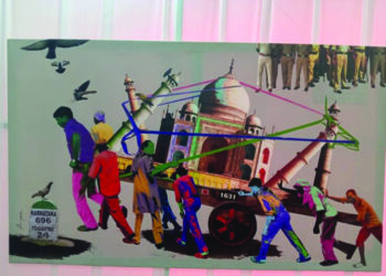 KALABURAGI Trade Festival: Paintings Highlight Current Politics, Insensitivity of Society Towards Crime Against Women