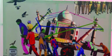 KALABURAGI Trade Festival: Paintings Highlight Current Politics, Insensitivity of Society Towards Crime Against Women