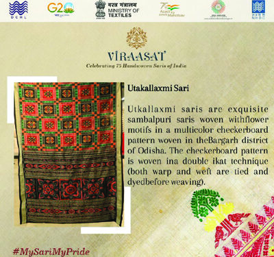 2nd Phase of Sari Festival celebrating 75 handwoven saris of India begins tomorrow