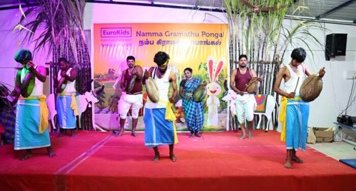EuroKids Iyyappathangal centre celebrates Pongal festival in traditional way
