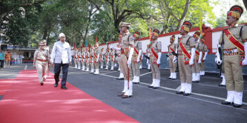 Southern Rly Thiruvananthapuram Divn DRM unfurls National Flag to mark 74th R-Day celebrations
