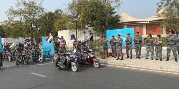 ICG conducts bike rally in Gandhinagar as prelude to Coast Guard Raising Day