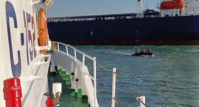 Indian Coast Guard rescues 12 crew from sinking ship in Arabian Sea off  Vadinar coast