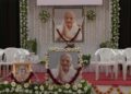 Political leaders and well-wishers attend prayer meet of PM’s mom in Vadnagar