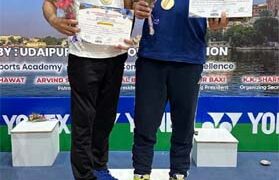 Rajesh Singh, Ajay Mathur win Gold medal in Men’s 50+ Doubles in AIMRB tourney