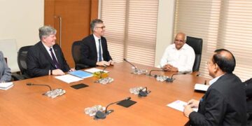 British High Commissioner to India Alex Ellis pays courtesy visit to Gujarat CM