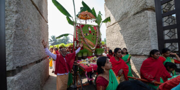 Hundreds of women join Mulaipari Yatra at Linga Bhairavi to mark Thaipusam festival