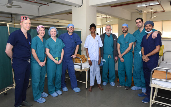 8 children with sideways curvature of spine operated upon at GCS Hospital by USA surgeons