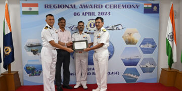 Coast Guard Regional Headquarters (East) IG fetes 6 units with trophies and certificates