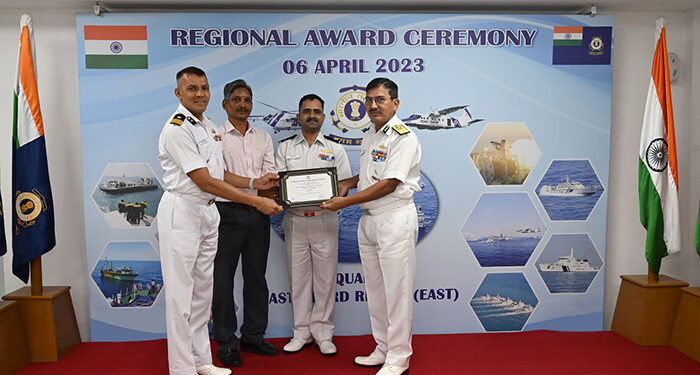Coast Guard Regional Headquarters (East) IG fetes 6 units with trophies and certificates