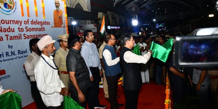 Saurashtra Tamil Sangamam: First batch of 288 delegates from TN left for Somnath by a special train