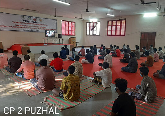 Isha teaches special yoga to 2,000 prisoners across Tamil Nadu in April