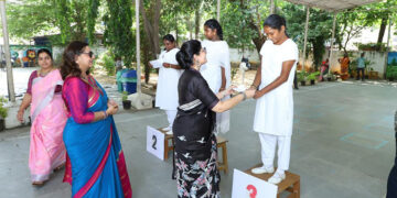 SR Women’s HQs Organization celebrates 30th Sports Day of Ashraya school for spl kids