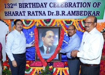 Southern Railway observes 132nd Ambedkar Jayanthi on Monday