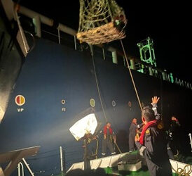 ICG carries out medical emergency evacuation of Indian crew onboard merchant vessel ‘Helen’
