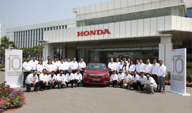 Contemporary sedan Honda Amaze celebrates glorious 10 years in India