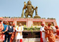 Amit Shah unveils 54-ft high statue of Lord Hanuman in Salangpur of Botad dist in Gujarat