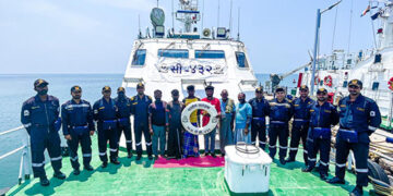 Coast Guard rescues six fishermen after engine failure in boat off Mandapam