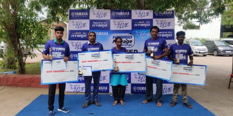 Yamaha organises Mega Mileage Challenge Activity in Trichy to fuel vehicle efficiency