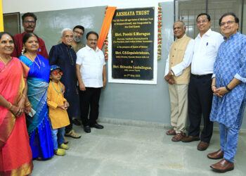 Akshaya Trust opens 5th free old age home at Velappanchavadi for destitute Senior Citizens