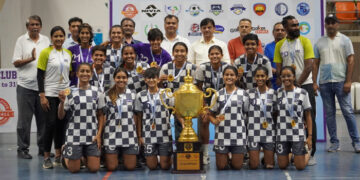 ARA Football Club lift Gujarat State Futsal Club Championship trophy for girls