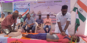 ICG conducts community interaction with 80 fishermen at RK Bandar in Okha