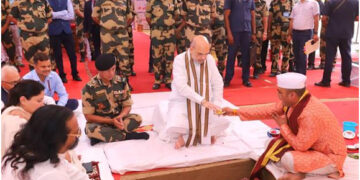 Amit Shah lays foundation stone of permanent campus of NACP at Dwarka