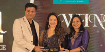 Qutone Tiles adjudged ‘Most Trusted Tile Brand’, bags GE Award from Madhuri Dixit
