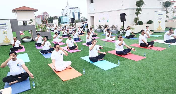 Indian Bank celebrates International Day of Yoga with Common Yoga Protocol