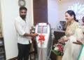 Actor Sasikumar unveils anti-aging & RF Machine at Helios Advanced skin, Hair & Laser Clinic