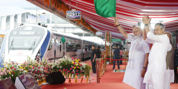 PM Modi flags off 5 Vande Bharat trains, 2 physically & 3 virtually, in Bhopal