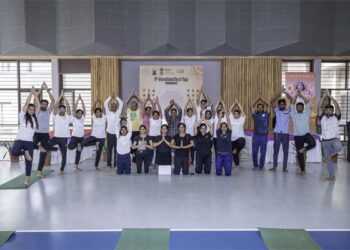 IIT Gandhinagar community celebrates the 9th International Day of Yoga