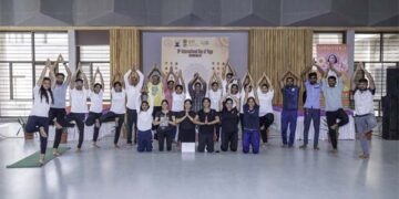 IIT Gandhinagar community celebrates the 9th International Day of Yoga