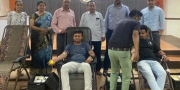 Over 50 donate blood at Lions Club of Ahmedabad Satellite-Clear  blood donation camp