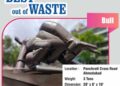 AMC installs sculptures under ‘Waste to Wealth Mission’ to create awareness