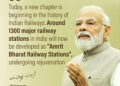 PM lays stone for redevelopment of 508 Rly Stations across the country