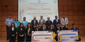 SVKM’s Pravin Gandhi College of Law lifts moot court championship at RRU