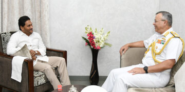 ENC Chief discusses multilateral naval exercise Milan 2024 with AP CM YS Jagan