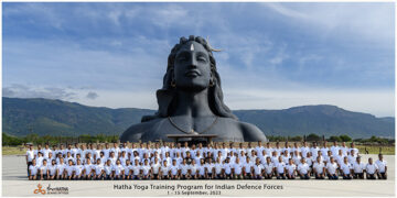 Indian Defence personnel undergo 15-day Isha Hatha Yoga instructor training