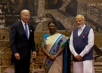 Prez Murmu, PM Modi welcome Biden, other G20 guests at grand dinner