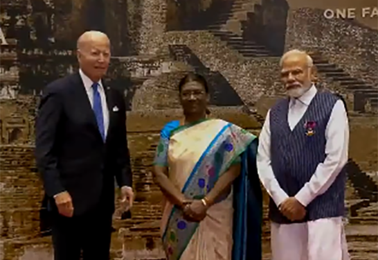 Prez Murmu, PM Modi welcome Biden, other G20 guests at grand dinner