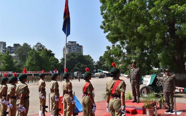 ADG of NCC Directorate Gujarat visits NCC Group Headquarters in Ahmedabad on Friday