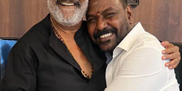 Actor-director Raghava Lawrence touches ‘Thalaivar’Rajinikanth’s feet to seek blessing