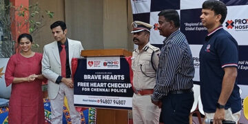 Promed Hospital organises week-long free heart check-up camp for Chennai Police