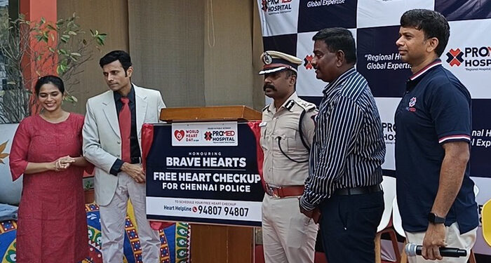 Promed Hospital organises week-long free heart check-up camp for Chennai Police
