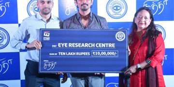 At ‘Chithha’ premiere, actor Siddharth donates Rs 10 Lakhs to Eye Research Centre