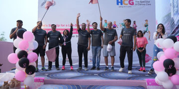 HCG Cancer Centre Ahmedabad & Amdavad Distance Runners Assn hold Walkathon and Run to raise awareness on Breast Cancer