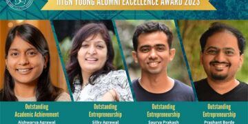 IITGN bestows 4 of its alumni with Young Alumni Excellence Awards 2023 for making waves in academia, entrepreneurship