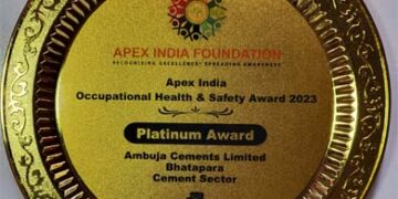 Ambuja Cement’s Bhatapara Plant Bags APEX India OH&S ‘Platinum Award’ for Superior Safety Practices